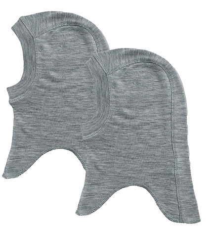 Wheat Schlupfmütze - 2er-Pack - Wolle - Felix - Melange Grey