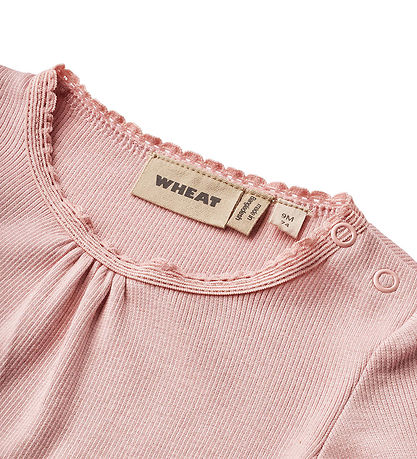 Wheat Bodysuit L/æ - Rib - Lotta - Rose Frozen