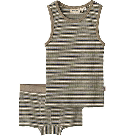 Wheat Nærföt - 2 Hjutar - Rib - Lui - Multi Stripe