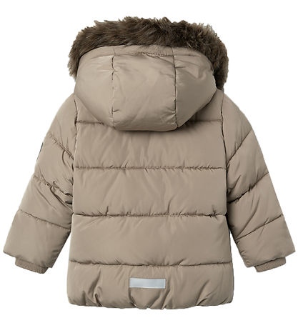 Name It Puffer Jacket - Fleece - NmmMathew - Desert Taupe