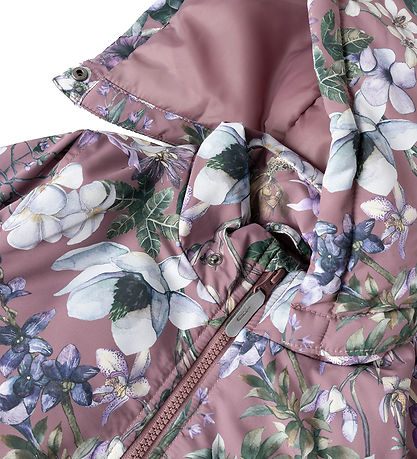 Name It Padded Jacket - NkfMaxi - Grape Shake/Flower