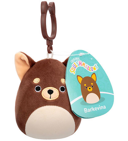Squishmallows Soft Toy - 9cm - Bark wine - Clip On