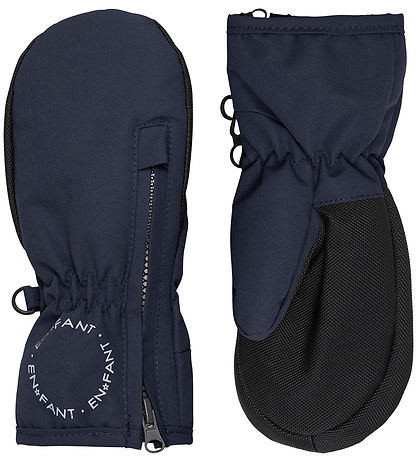 En Fant Mittens w. Zipper - Parisian Night