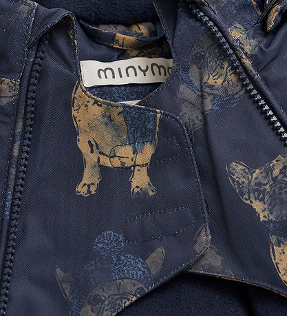 Minymo Snowsuit - Navy w. Dogs