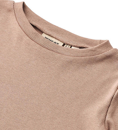 Wheat Bluse - Rib - Else - Nougat Rose