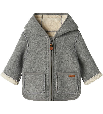 Name It Fleece Jacket - NbnMily - Grey Melange