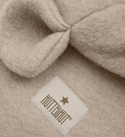 Huttelihut Balaclava - Wool - 2-layer - Sand Melange w. Ears