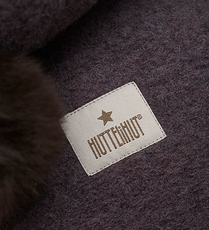 Huttelihut Balaclava - Wool - 2-layer - Raisin w. Pom-Pom