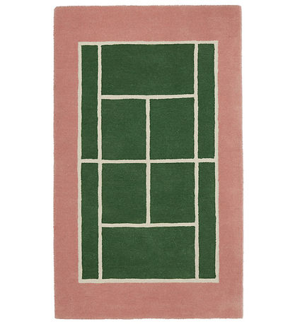 Couverture OYOY - Tennis Couverture - 150x88 cm - Vert/Rose
