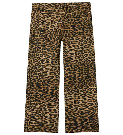 Name It Byxor - Twill - NkfRose - Silver Mink/Leopard