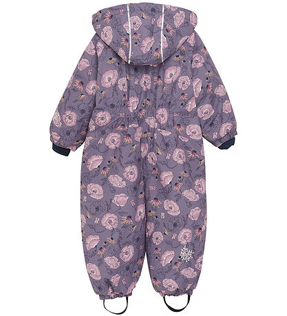 Minymo Snowsuit - Orchid Haze w. Flowers