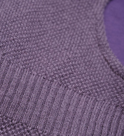Minymo Balaclava - Wool/Cotton - 2-layer - Purple Sage