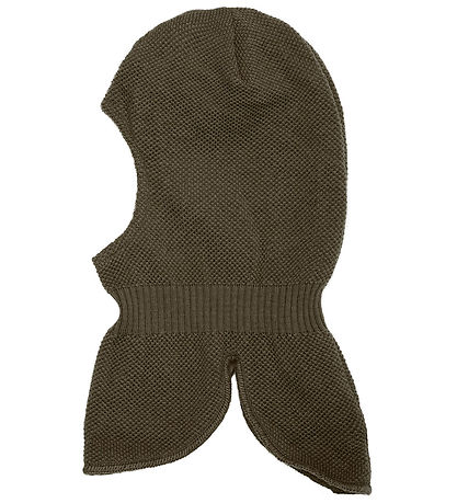 Minymo Balaclava - Wool/Cotton - 2-layer - Canteen