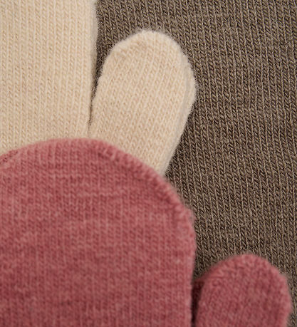 Moufles Minymo - Laine - 3 Pack - Dusty Rose
