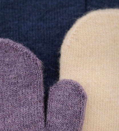 Minymo Mittens - Wool - 3-Pack - Purple Sage
