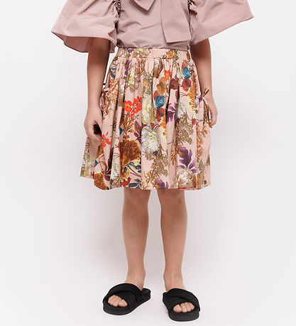 Christina Rohde Skirt - Dusty Rose w. Flowers