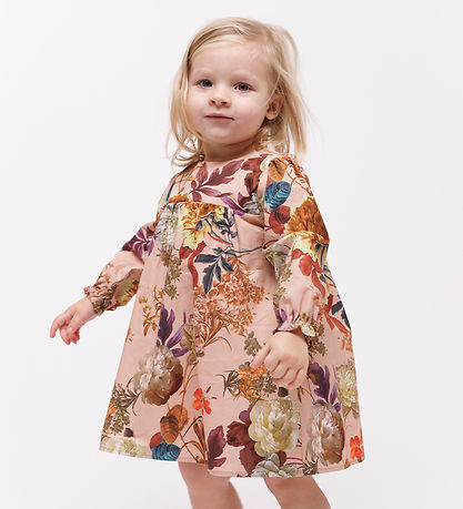 Christina Rohde Dress - Dusty Rose w. Flowers