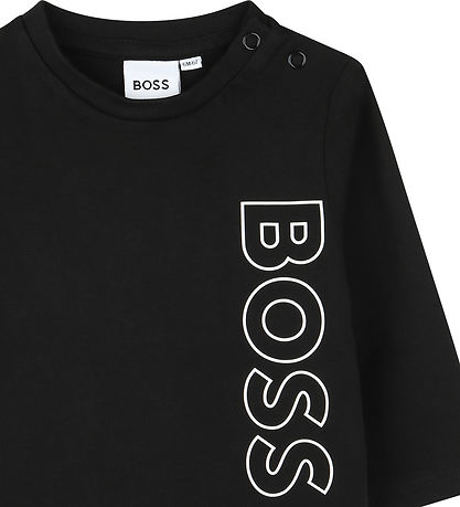 BOSS Bluse - Schwarz m. Weiß