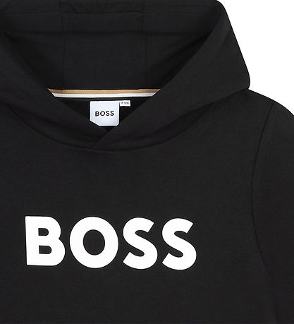 BOSS Kapuzenpullover - Schwarz m. Weiß