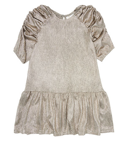 The New Dress - Rib - TNLeah 3/4 Dress - Gold