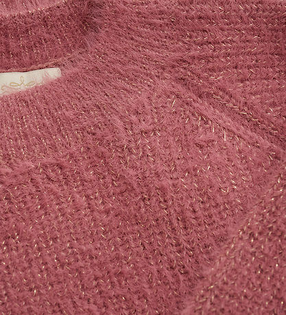 Creamie Tröja - Stickad - Mesa Rose m. Glitter