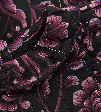 Creamie Kleid - Flower Dot - Black