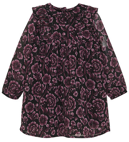 Creamie Kleid - Flower Dot - Black