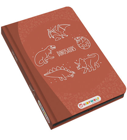 Kidywolf LCD teikniborð M. 30 myndefni - Kidydraw-Mini - Risaeðl