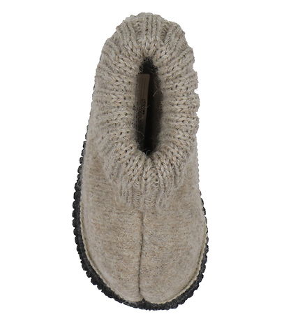 Huttelihut Slippers - Wool - Camel Melange