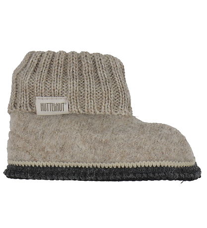 Huttelihut Slippers - Wool - Camel Melange