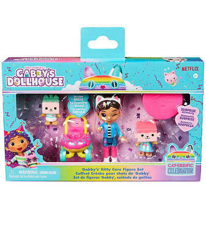 Gabby's Dollhouse Figure set - 5 Parts - Friends Kitty Care