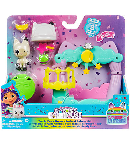 Gabby's Dollhouse Set - 8 Parts - Balcony Set - Pandy