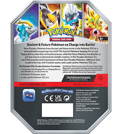 Pokémon Trading Card - Paradox Destinies Tin - Gouging Fire ex