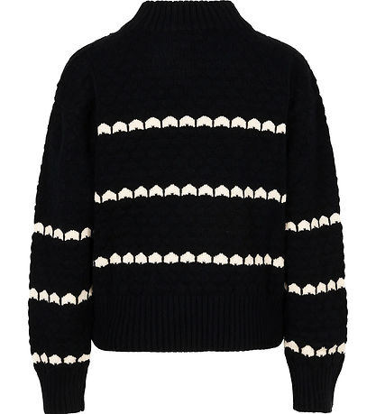 Indian Blue Jeans Blouse - Knitted - Black