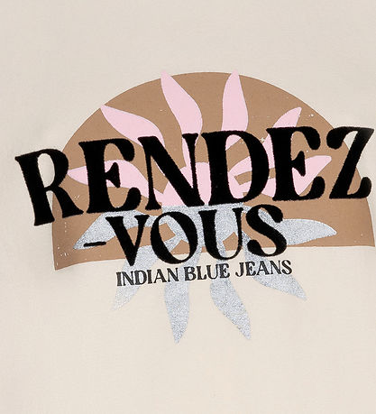Intialainen Blue Jeans T-paita - Rendez Vous - Sandshell