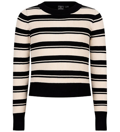Indverskt Blue Jeans Blússa - Prjónað - Viscose - Svart