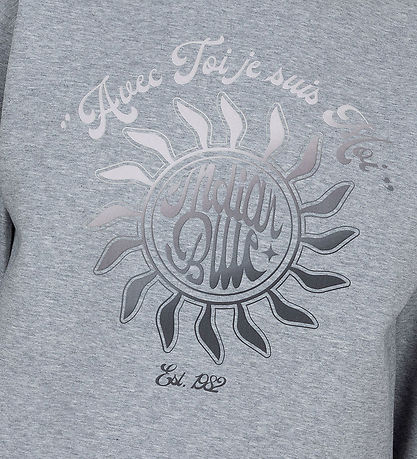 Indische Blue Jeans Bluse - Dark Grey Melange