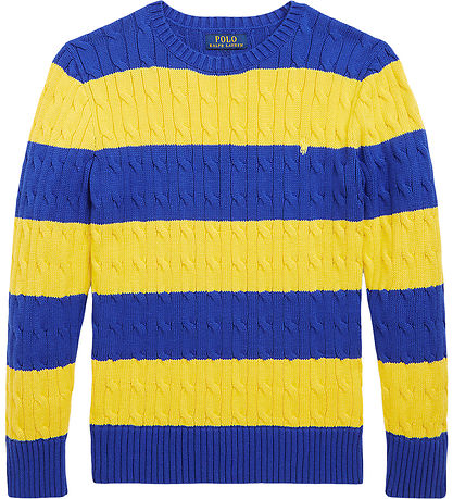 Polo Ralph Lauren Tröja - Stickad - Blå/Gul