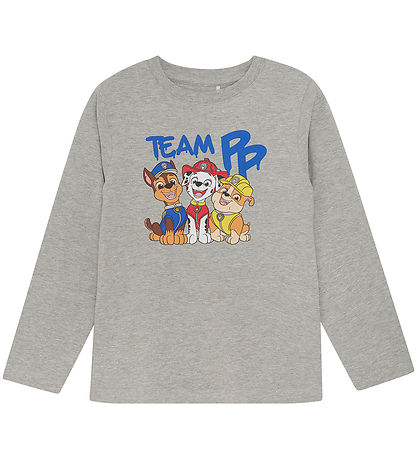 Minymo Blouse - Grey Melange w. Paw Patrol
