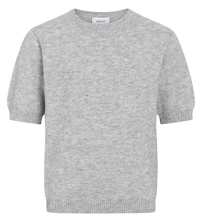Grunt Stuttermabolur - Prjónað - GRIsa - Grey