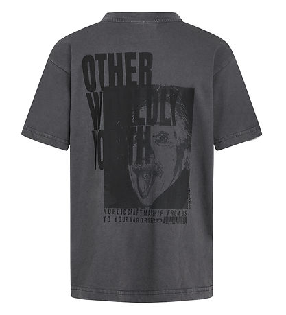 Grunt T-shirt - GRGret - M desert gray w. Print