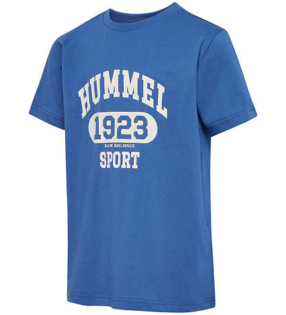 Hummel Stuttermabolur - HmlPrint - Bright Cobalt