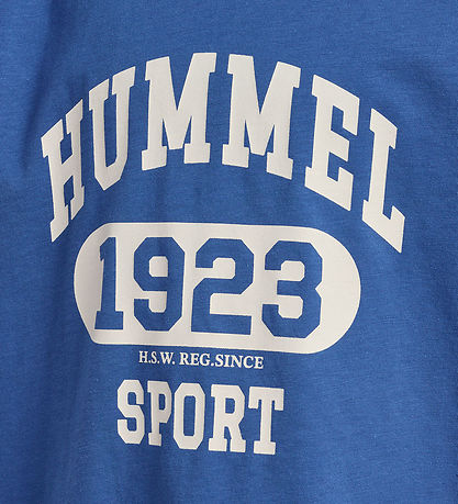 Hummel Stuttermabolur - HmlPrint - Bright Cobalt