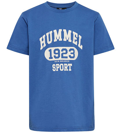 Hummel Stuttermabolur - HmlPrint - Bright Cobalt
