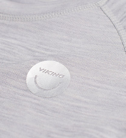 Viking Blouse - Wool/Bamboo - Base Layer - Grey/Light Grey