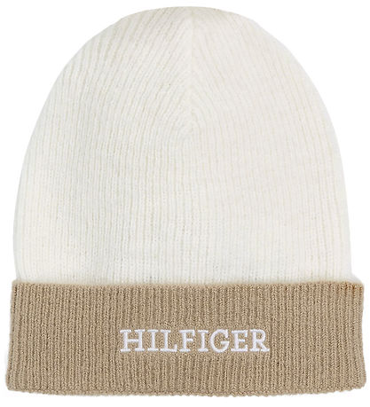 Tommy Hilfiger Beanie - Knitted - Monotype - Ancient White