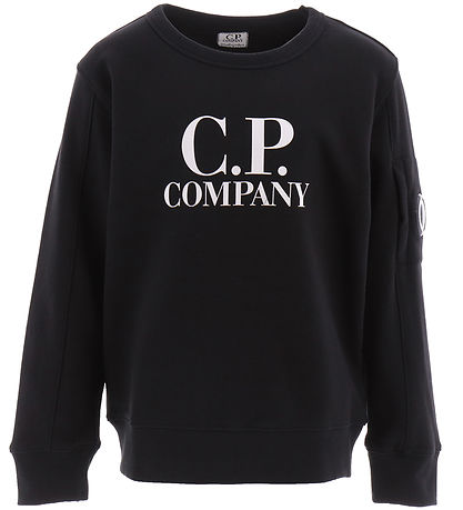 C.P. Company Sweatshirt - Schwarz m. Weiß
