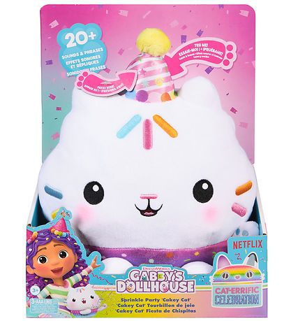 Gabby's Dollhouse Kuscheltier m. Ton/Licht - 25 cm - Streusel Pa