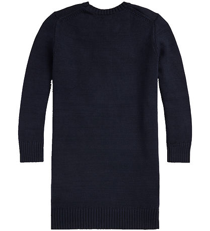 Polo Ralph Lauren Dress - Knitted - Navy w. Soft Toy
