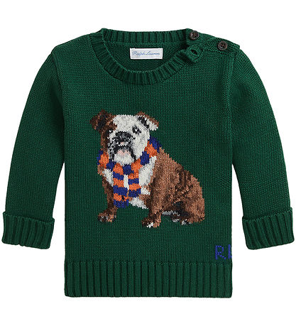 Polo Ralph Lauren Blússa - Prjónað - Grænt M. Hundur